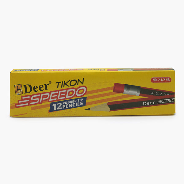 Deer Speedo Pencil 12Pcs - Red, Pencil Boxes & Stationery Sets, Deer, Chase Value