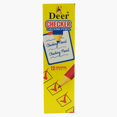 Deer Cheker Colour Pencil 12 Pcs - Multi Color