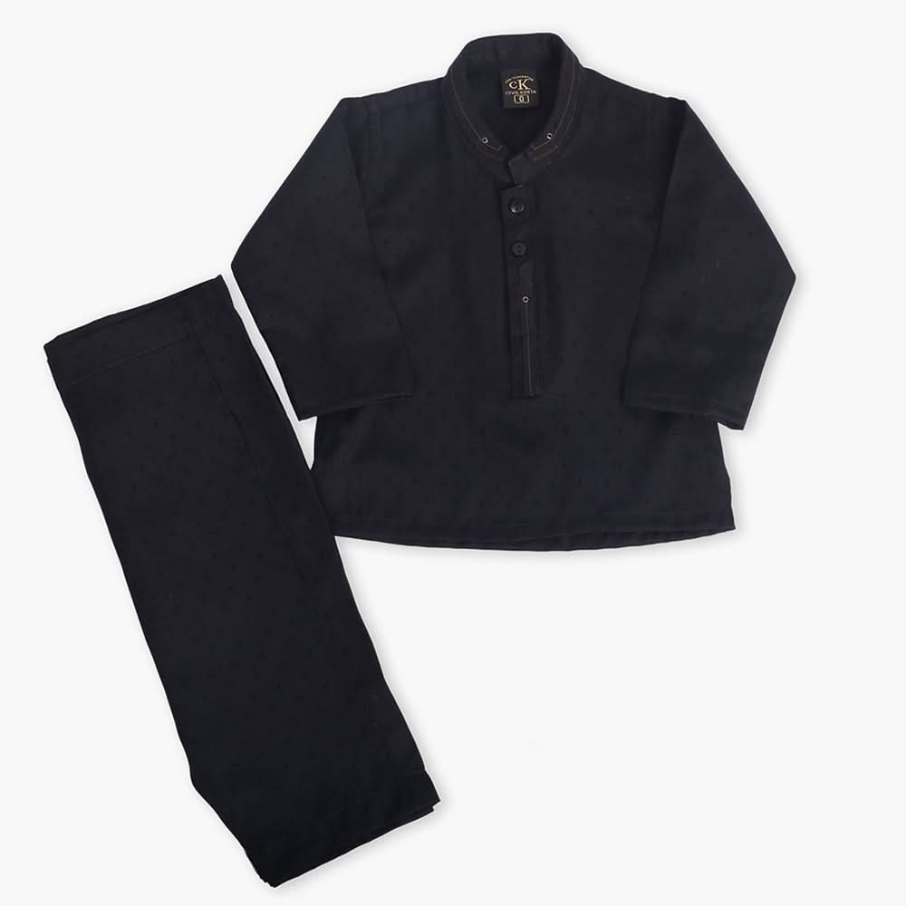 Newborn Boys Shalwar Suit - Black, Newborn Boys Shalwar Suits, Chase Value, Chase Value