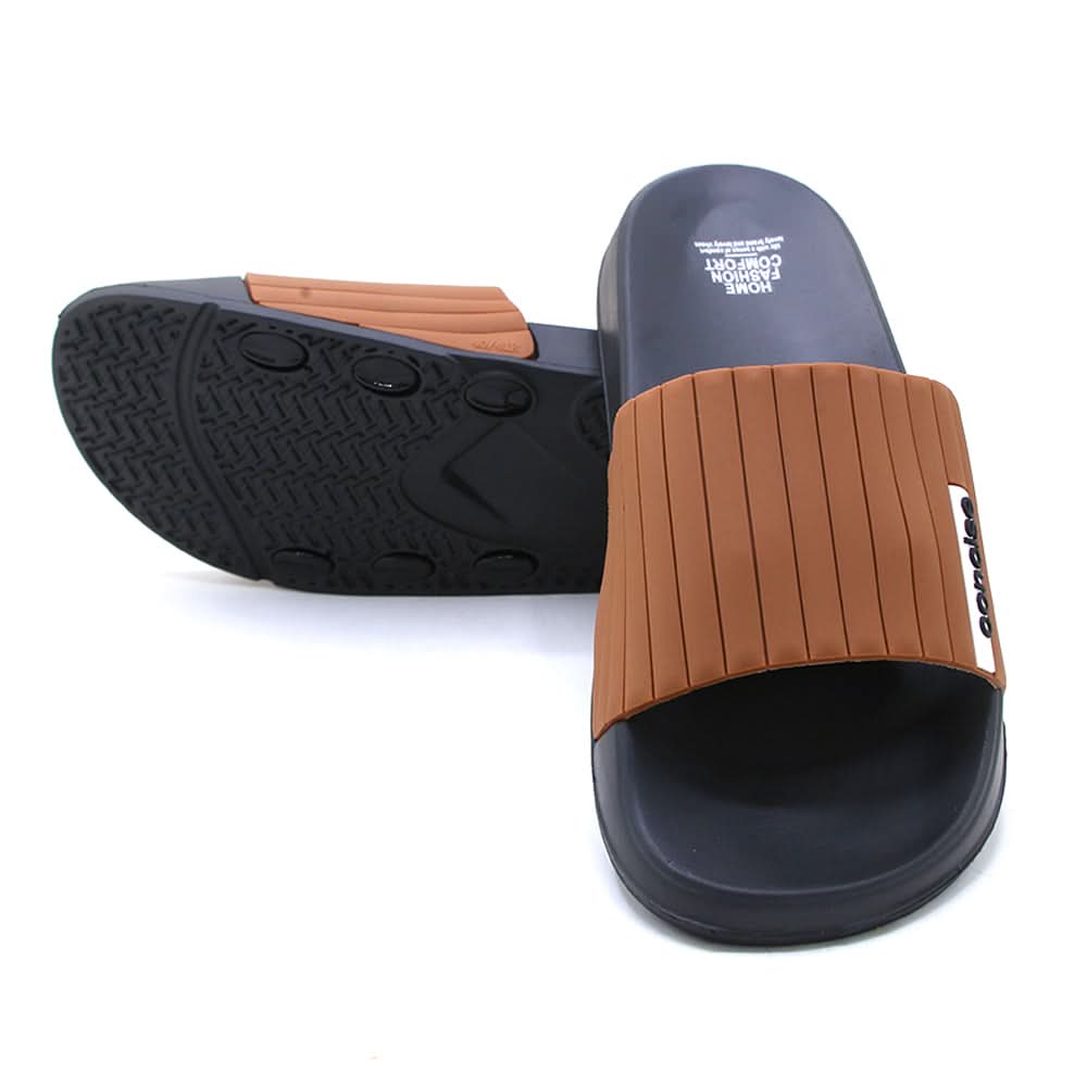 Men's Slider - Brown, Men's Slippers, Chase Value, Chase Value