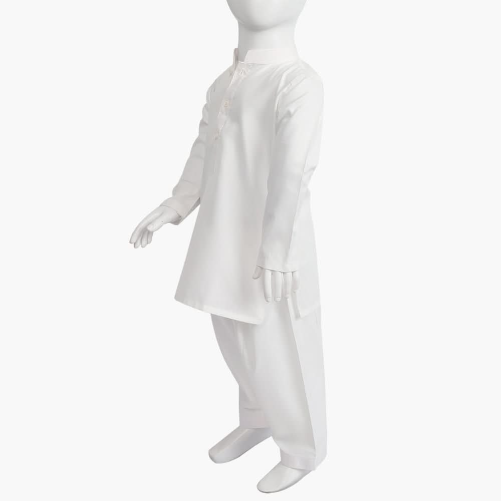 Boys Shalwar Suit - White, Boys Shalwar Kameez, Chase Value, Chase Value