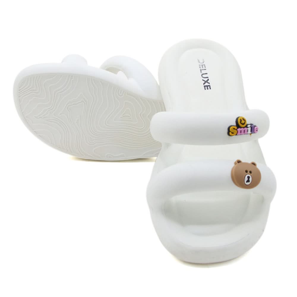 Women's Slipper - White, Women Slippers, Chase Value, Chase Value