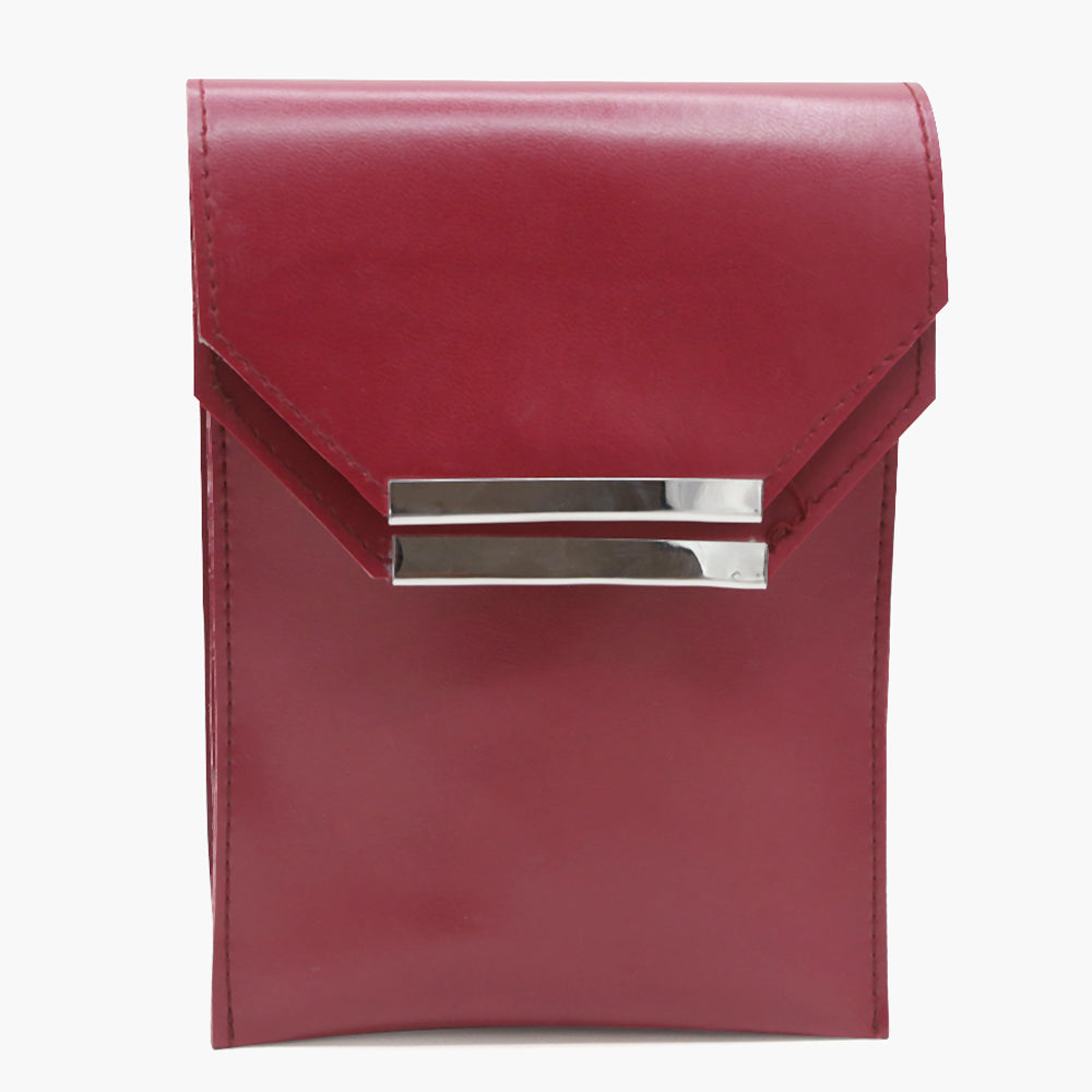 Women's Mobile Shoulder Bag - Maroon, Women Bags, Chase Value, Chase Value