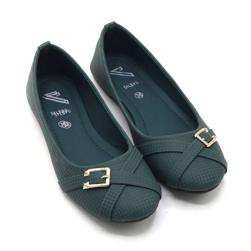 Women's Pumps - Green