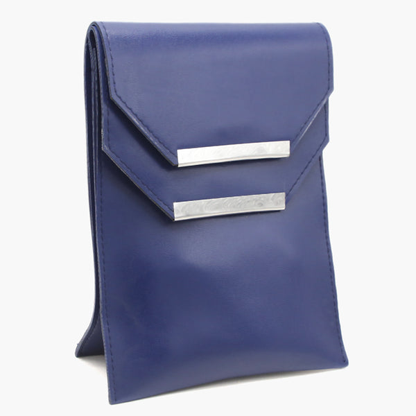 Women's Mobile Shoulder Bag - Navy Blue