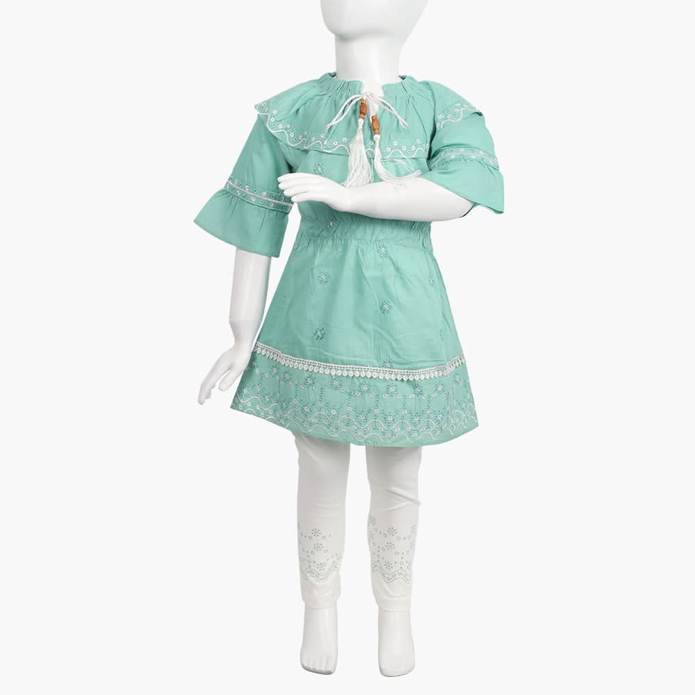 Girls Tights Suit - Sea Green, Girls Suits, Chase Value, Chase Value