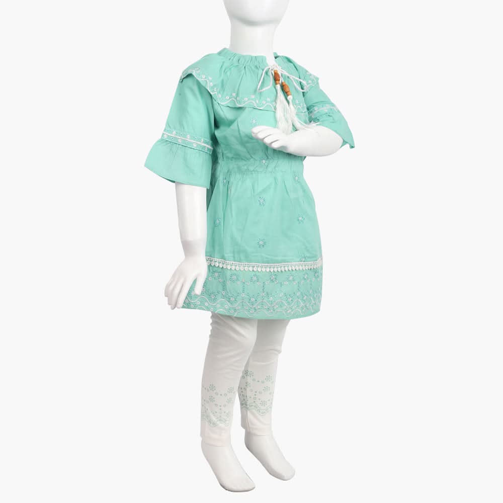 Girls Tights Suit - Sea Green, Girls Suits, Chase Value, Chase Value