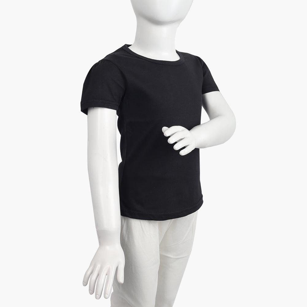 Girls T-Shirt - Black, Girls T-Shirts, Chase Value, Chase Value