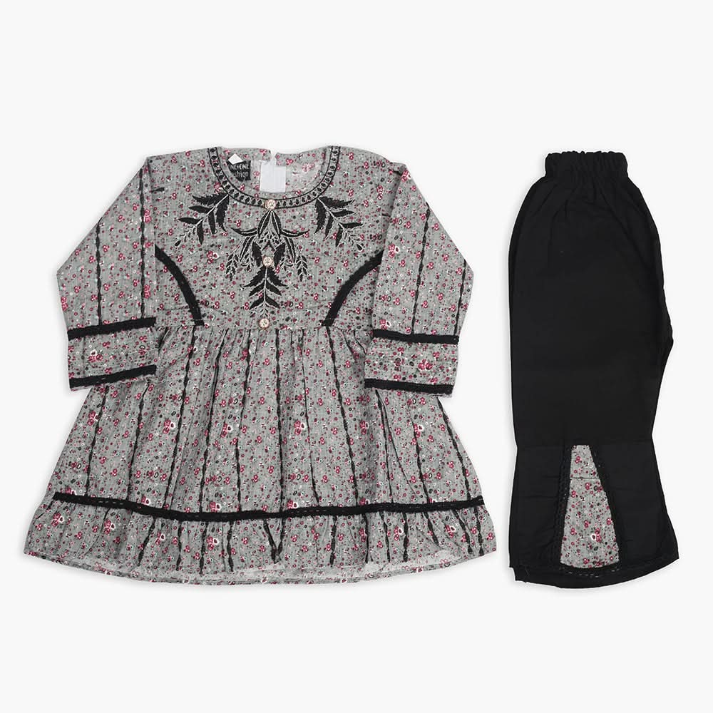 Girls Tights Suit - Grey, Girls Suits, Chase Value, Chase Value
