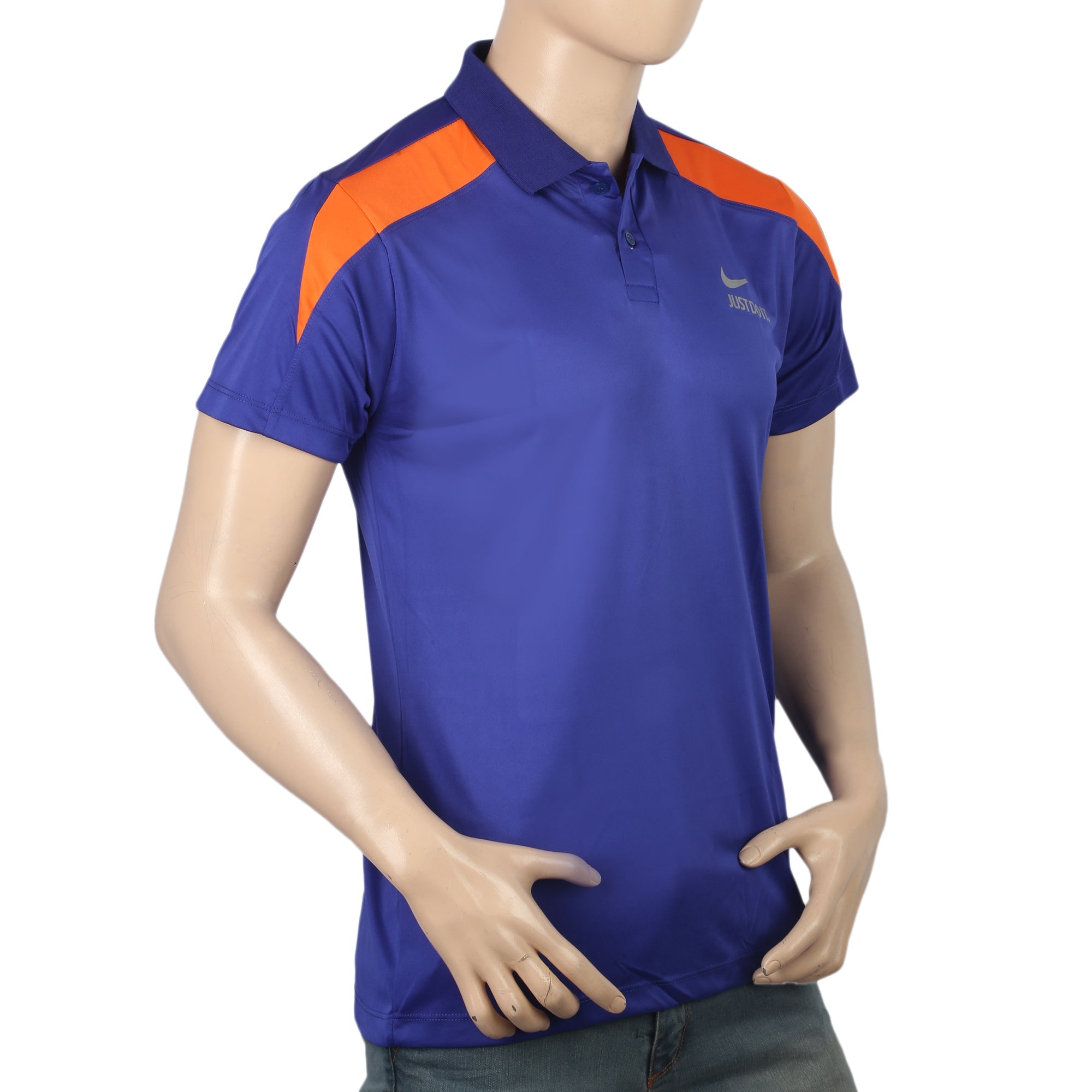 Men's Half Sleeves Polo T-Shirt - Royal Blue, Men, T-Shirts And Polos, Chase Value, Chase Value