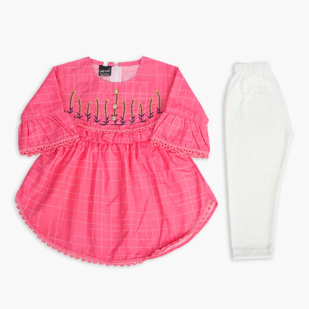 Girls Tights Suit - Pink, Girls Suits, Chase Value, Chase Value