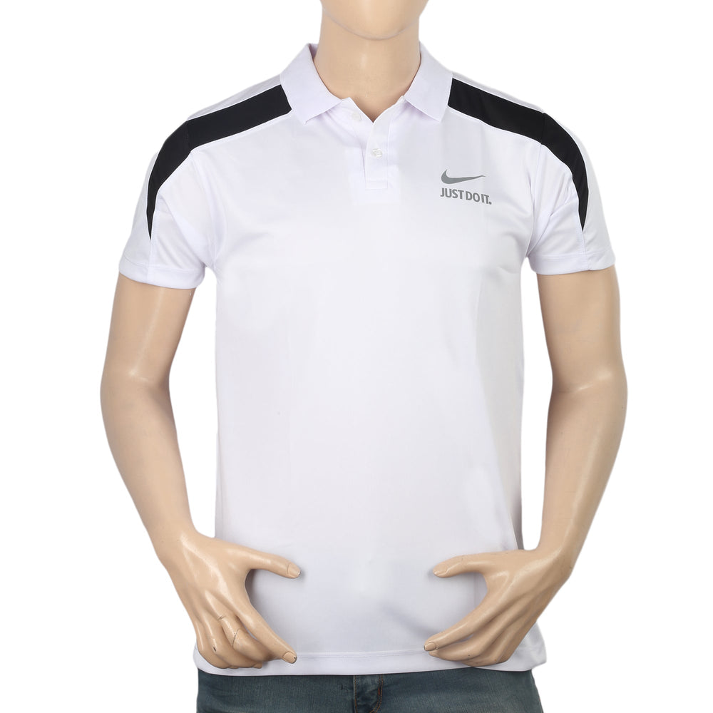 Men's Half Sleeves Polo T-Shirt - White, Men, T-Shirts And Polos, Chase Value, Chase Value