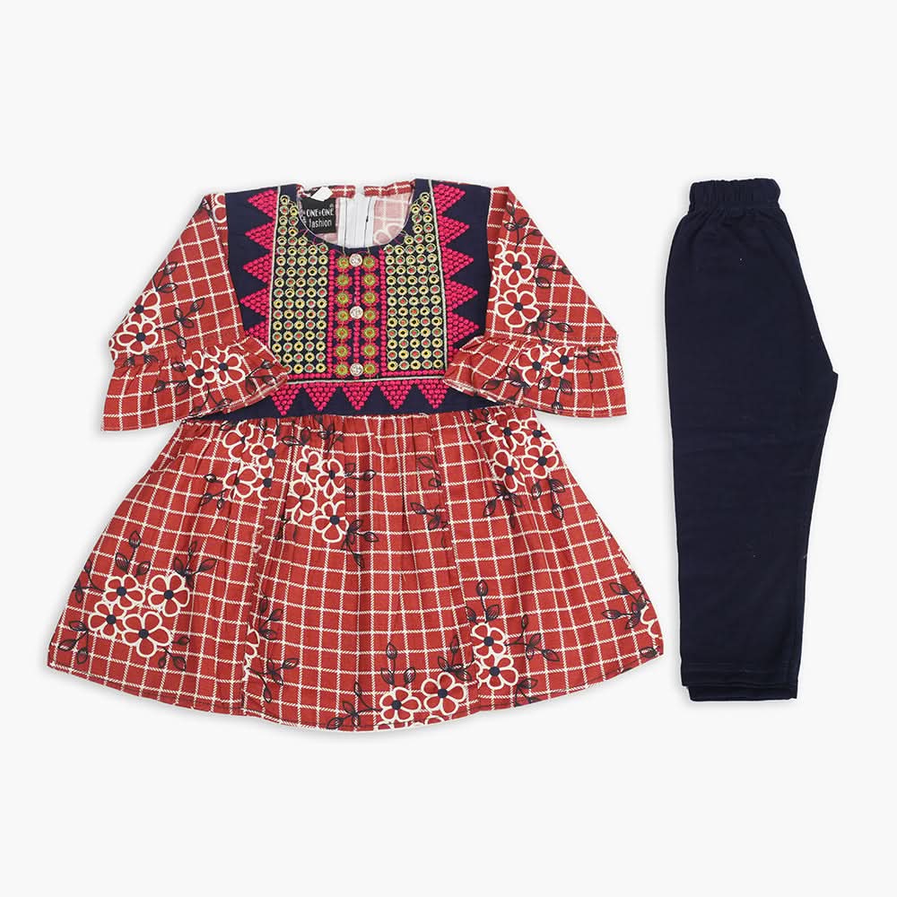 Girls Tights Suit - Rust, Girls Suits, Chase Value, Chase Value