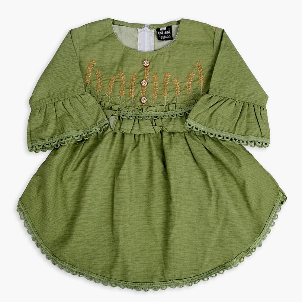 Girls Tights Suit - Green, Girls Suits, Chase Value, Chase Value