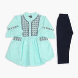 Girls Tights Suit - L-Blue, Girls Suits, Chase Value, Chase Value