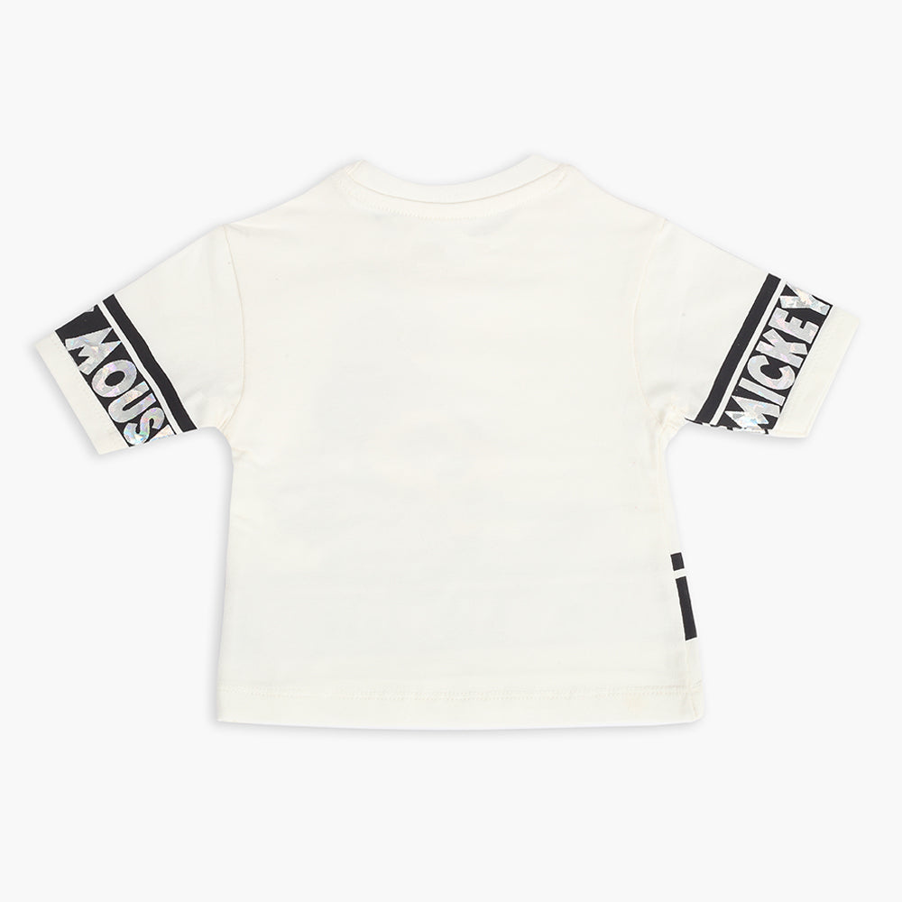 Eminent Newborn Girls Half Sleeves T-Shirt - White, Newborn Girls T-Shirts, Eminent, Chase Value