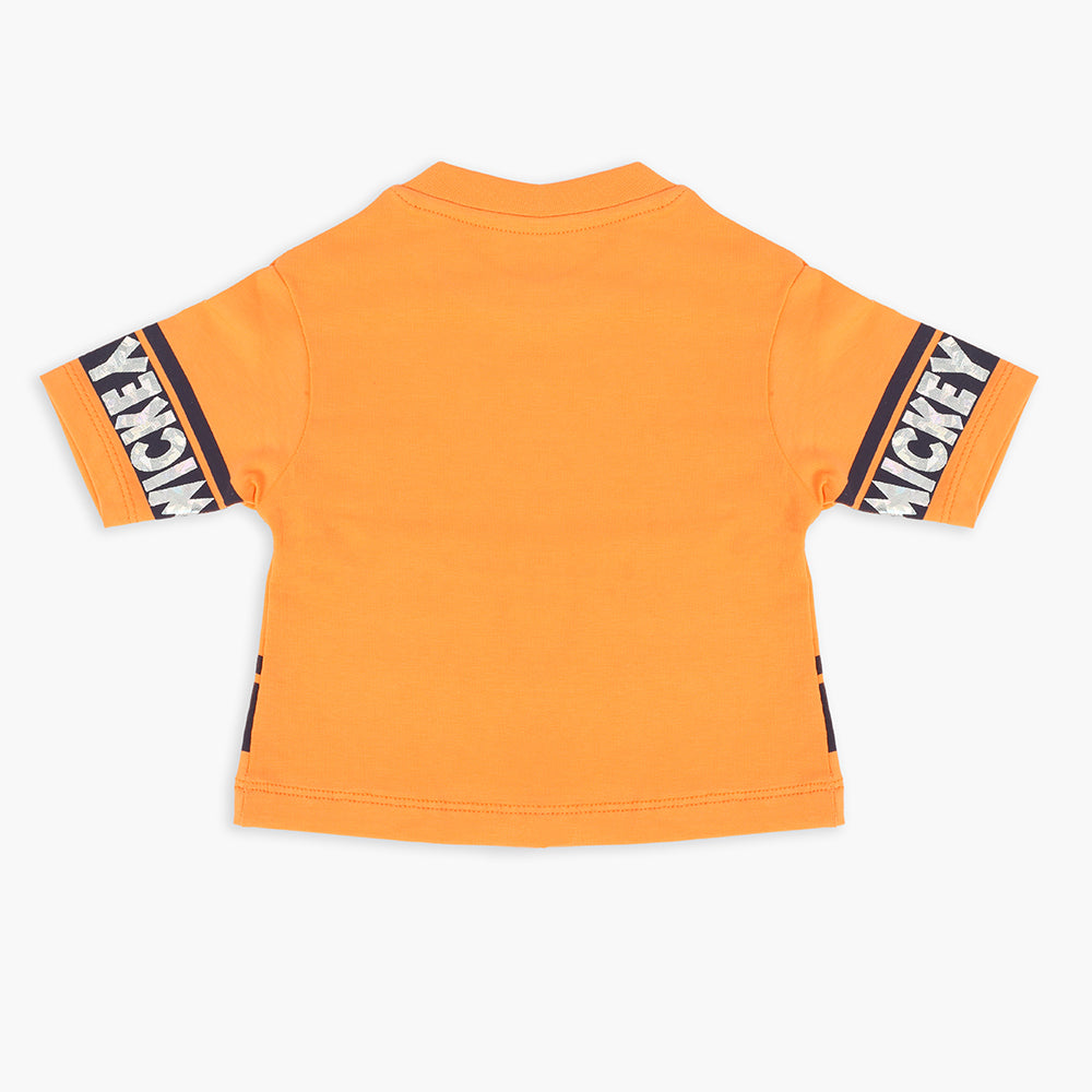 Eminent Newborn Girls Half Sleeves T-Shirt - Orange, Newborn Girls T-Shirts, Eminent, Chase Value