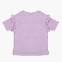 Eminent Newborn Girls Half Sleeves T-Shirt - Light Purple, Newborn Girls T-Shirts, Eminent, Chase Value