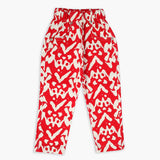 Girls Printed Pant - Red, Girls Pants & Capri, Chase Value, Chase Value