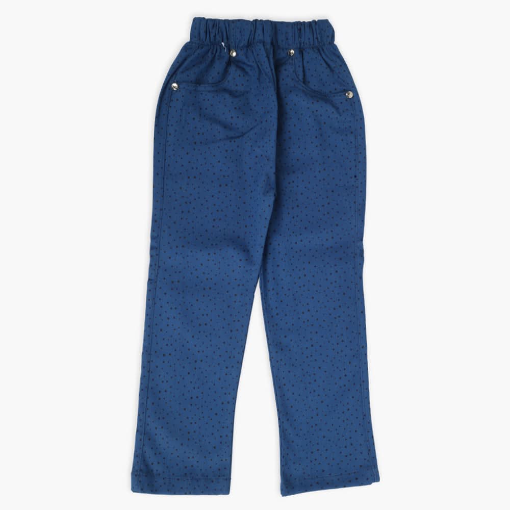 Girls Printed Pant - Blue, Girls Pants & Capri, Chase Value, Chase Value