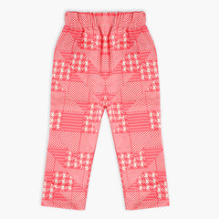 Girls Printed Pant - Dark Pink, Girls Pants & Capri, Chase Value, Chase Value