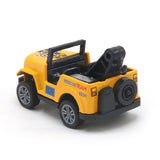 Jeep Big Friction Car Toy For Kids - Yellow, Die-cast Model Car, Chase Value, Chase Value