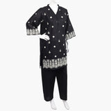 Women's Embroidered 2Pcs Suit - Black, Women Shalwar Suits, Chase Value, Chase Value