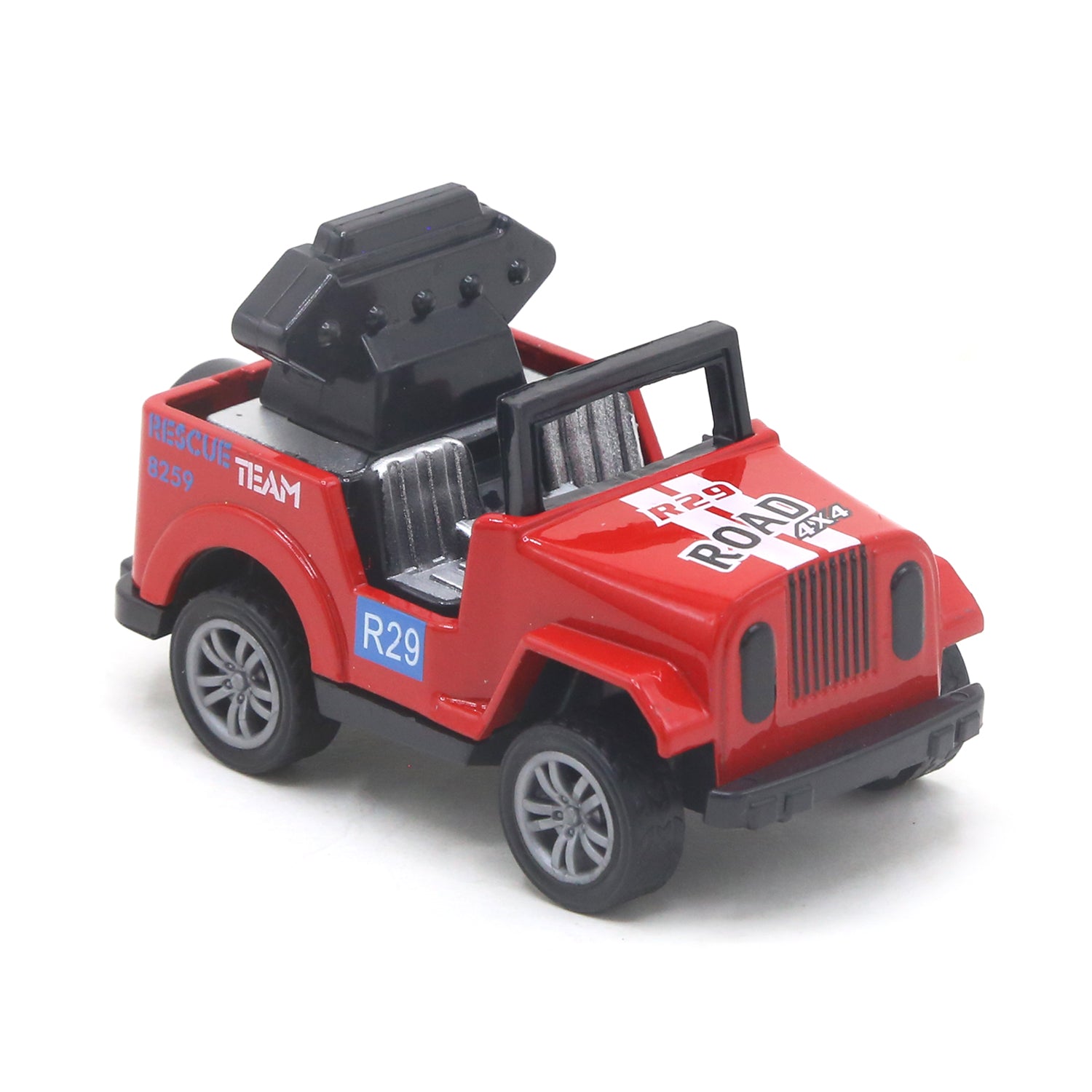 Jeep Big Friction Car Toy For Kids - Red, Die-cast Model Car, Chase Value, Chase Value