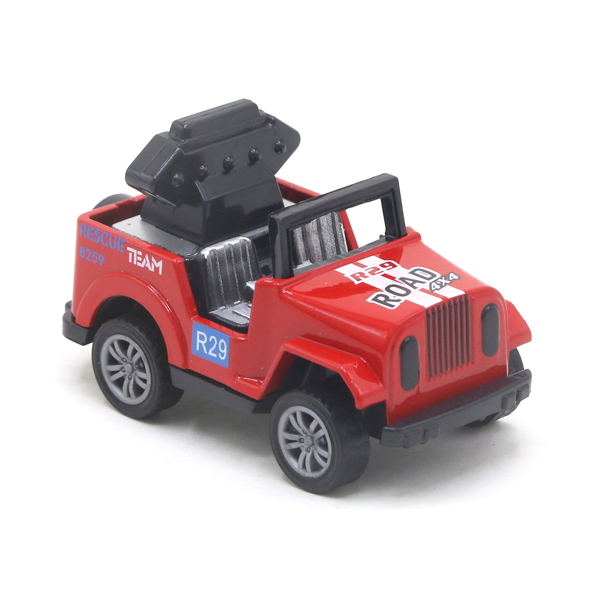 Jeep Big Friction Car Toy For Kids - Red, Die-cast Model Car, Chase Value, Chase Value