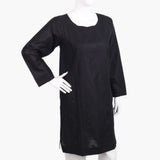 Women's Embroidered Kurti - Black, Women Ready Kurtis, Chase Value, Chase Value