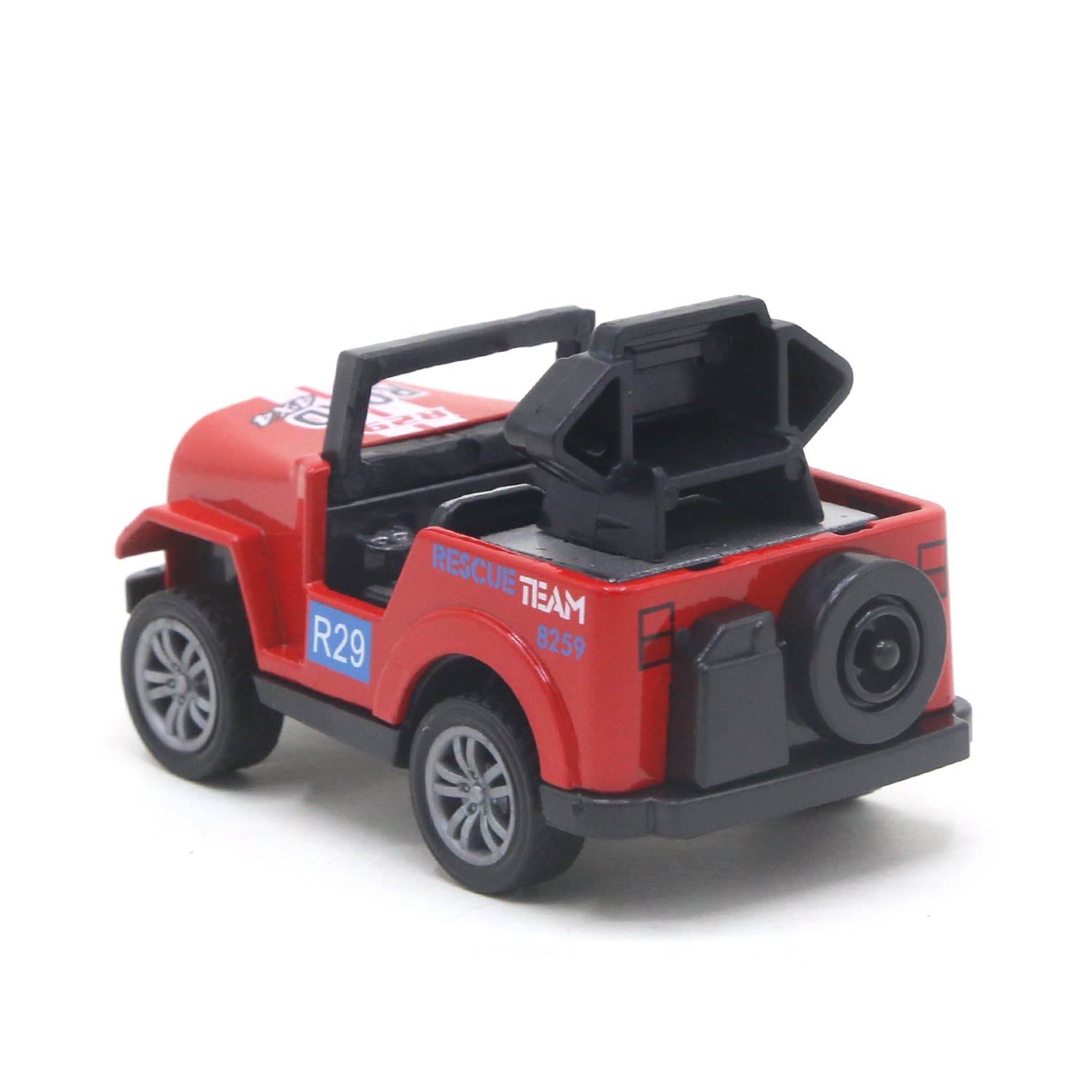 Jeep Big Friction Car Toy For Kids - Red, Die-cast Model Car, Chase Value, Chase Value