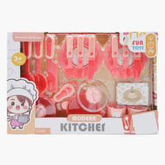 Kitchen Toy Set - Dark Pink