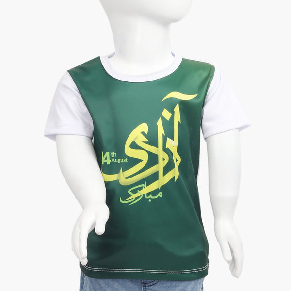 Boys Azadi T-Shirt - Green, Boys T-Shirts, Chase Value, Chase Value