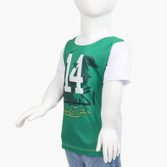 Boys Azadi T-Shirt - Green, Boys T-Shirts, Chase Value, Chase Value