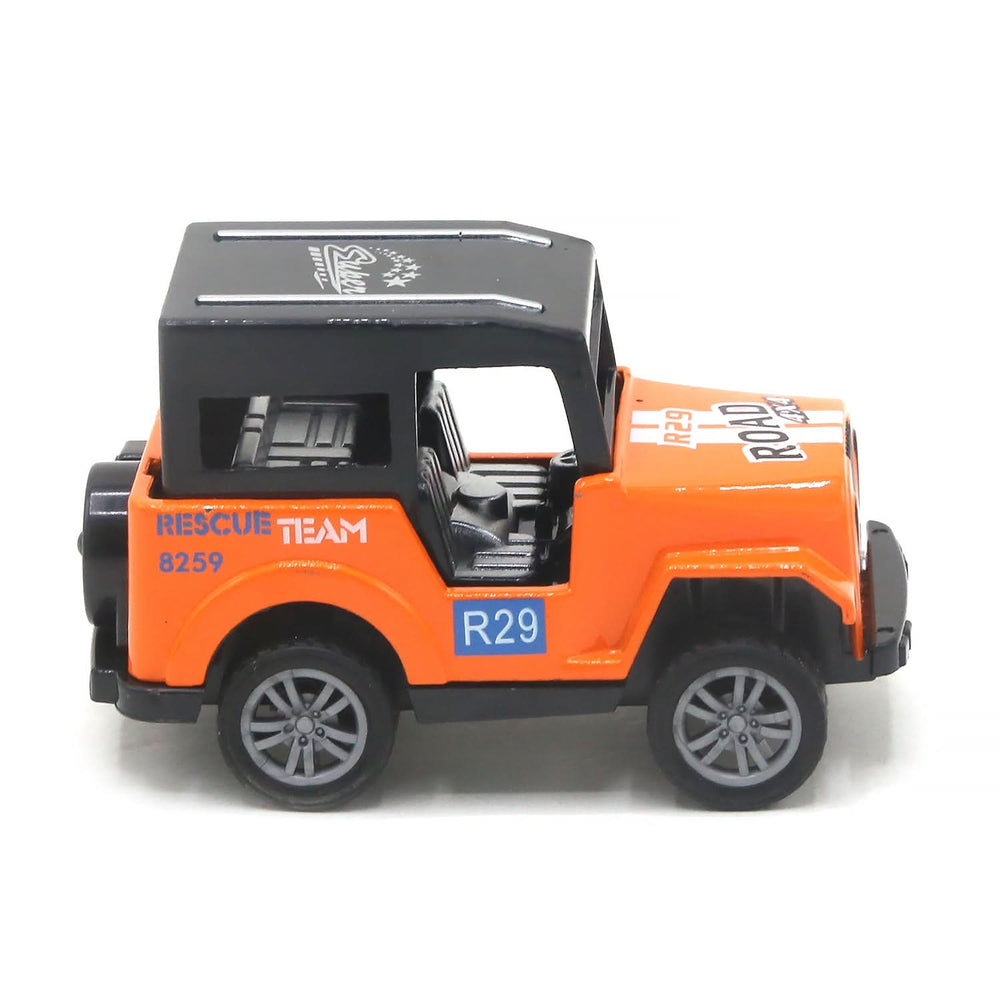 Jeep Big Friction Car Toy For Kids - Orange, Die-cast Model Car, Chase Value, Chase Value