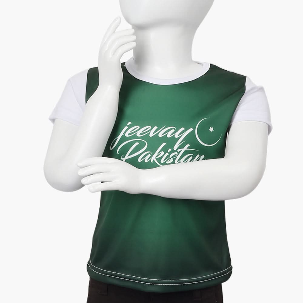 Girls Azadi T-Shirt - Green, Girls T-Shirts, Chase Value, Chase Value