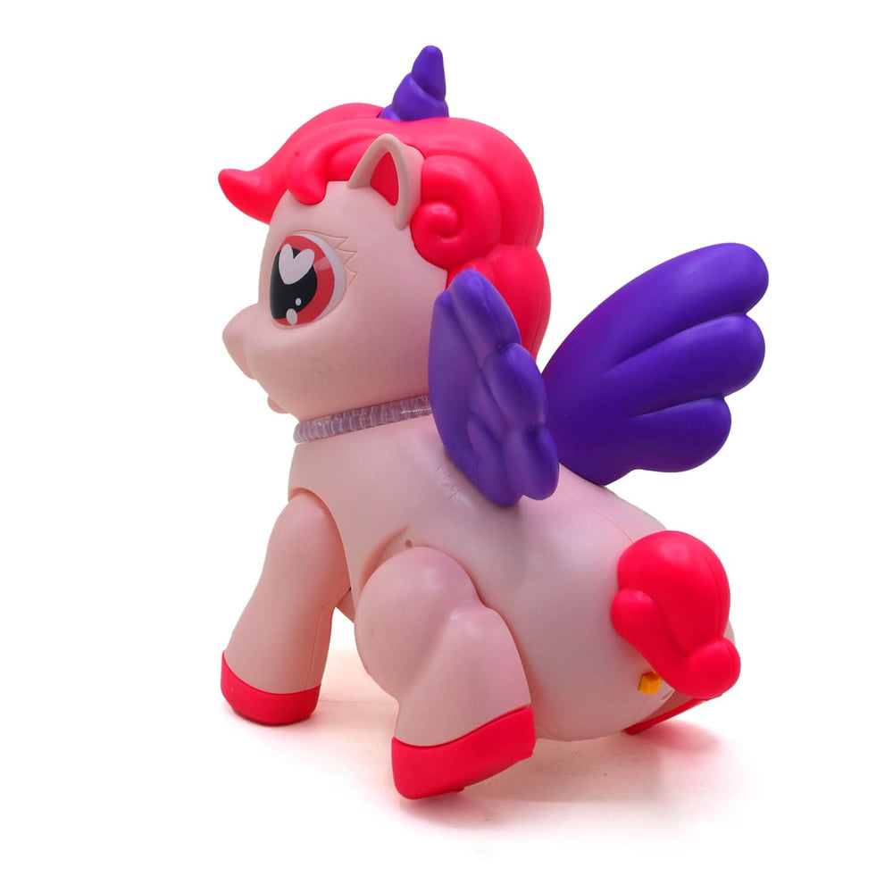 Electronic Walking Unicorn With Sound and Light - Light Pink, Musical Toys, Chase Value, Chase Value
