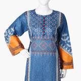 Women's Digital Printed Kurti - Steel Blue, Women Ready Kurtis, Chase Value, Chase Value