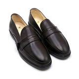 Eminent Men's Brown Calf Leather Causal Loafers, Men's Casual Shoes, Eminent, Chase Value