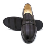 Eminent Men's Brown Calf Leather Causal Loafers, Men's Casual Shoes, Eminent, Chase Value