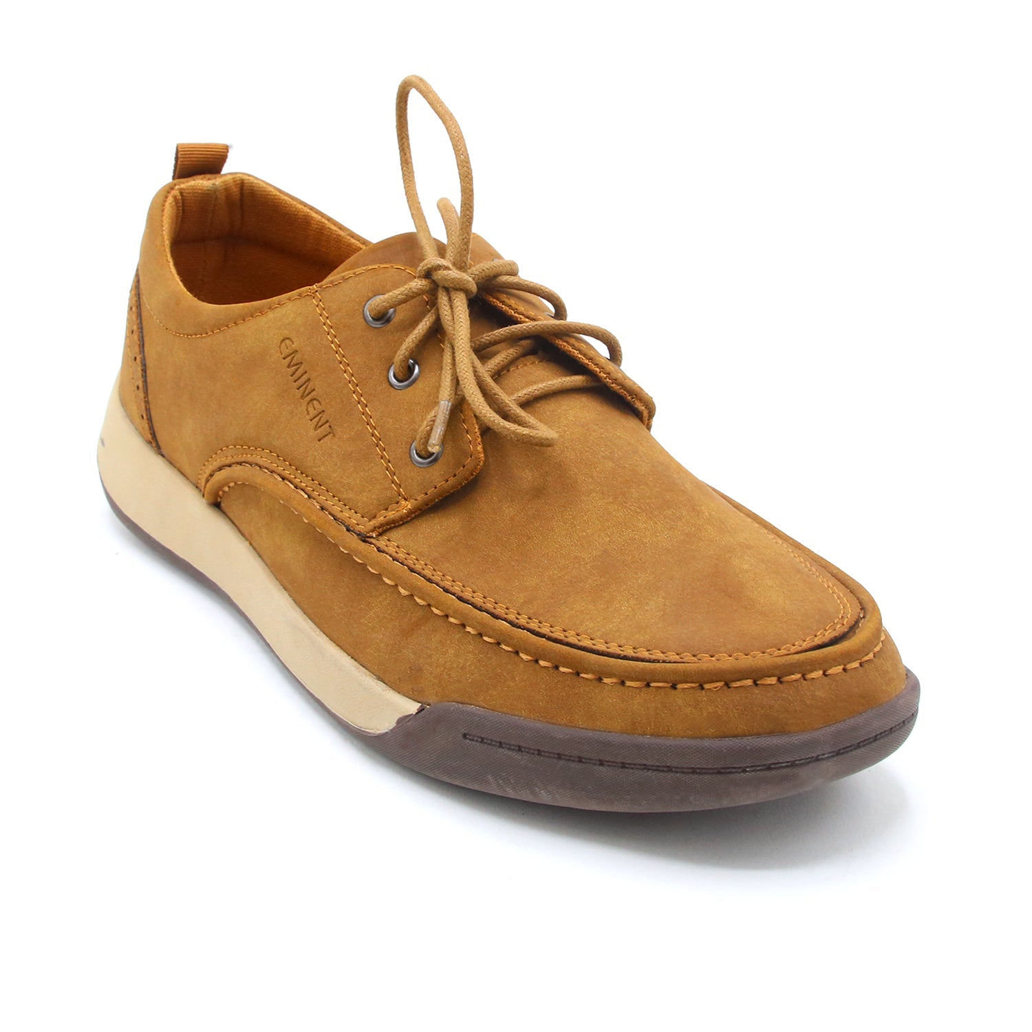 Eminent Square Toe - Lace-Ups -Comfort Insole Casual Shoes - Brown, Men's Casual Shoes, Eminent, Chase Value