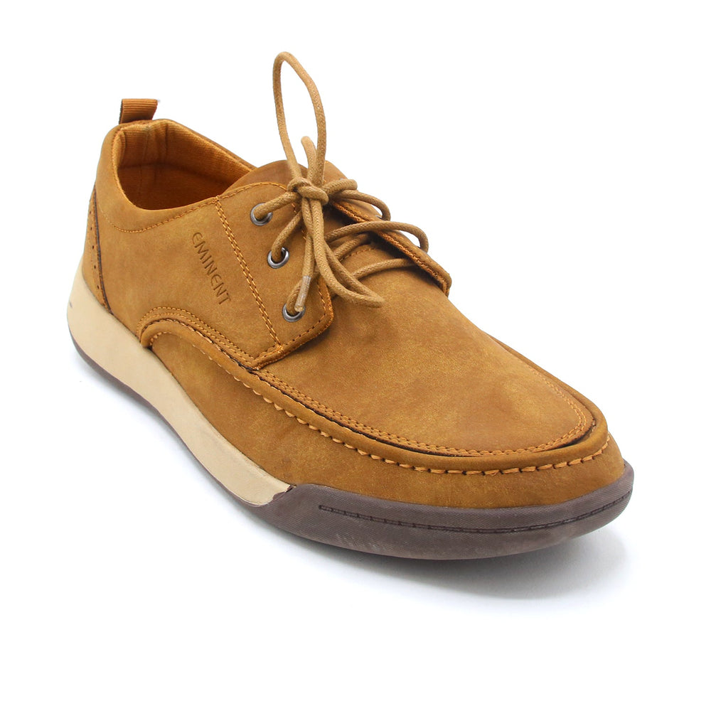 Eminent Square Toe - Lace-Ups -Comfort Insole Casual Shoes - Brown, Men's Casual Shoes, Eminent, Chase Value