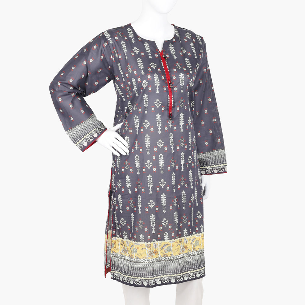 Women's Digital Printed Kurti - Black, Women Ready Kurtis, Chase Value, Chase Value