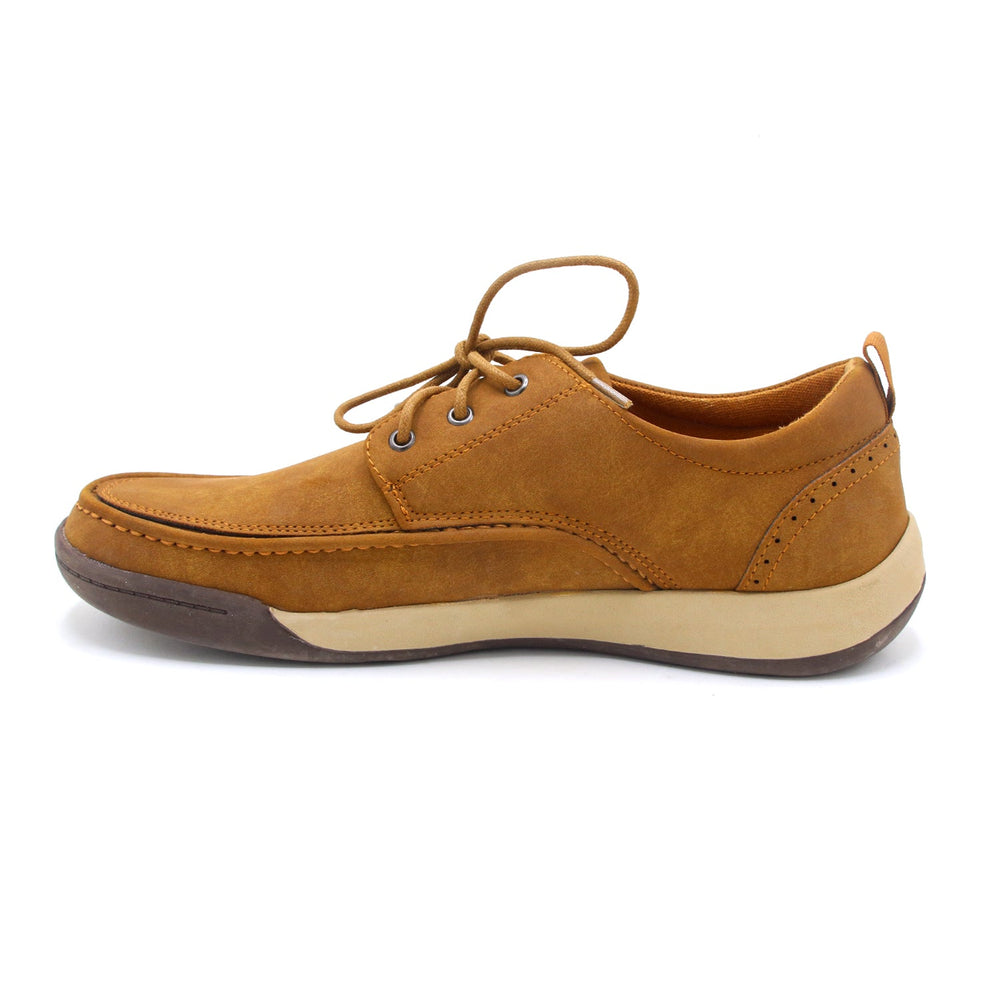 Eminent Square Toe - Lace-Ups -Comfort Insole Casual Shoes - Brown, Men's Casual Shoes, Eminent, Chase Value