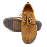 Eminent Square Toe - Lace-Ups -Comfort Insole Casual Shoes - Brown, Men's Casual Shoes, Eminent, Chase Value