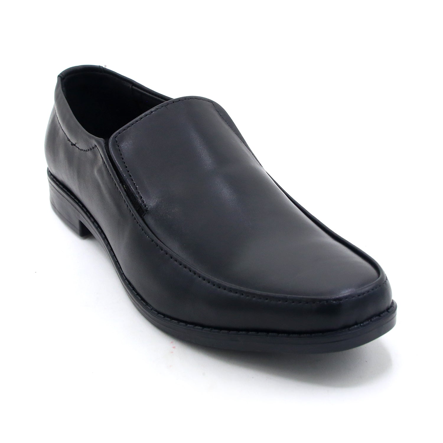 Eminent Comfortable Slip-On Leather Moccasins - Black, Men's Formal Shoes, Eminent, Chase Value