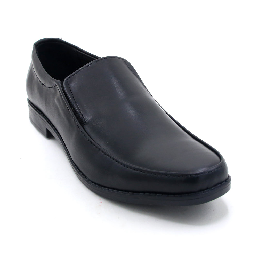 Eminent Comfortable Slip-On Leather Moccasins - Black, Men's Formal Shoes, Eminent, Chase Value