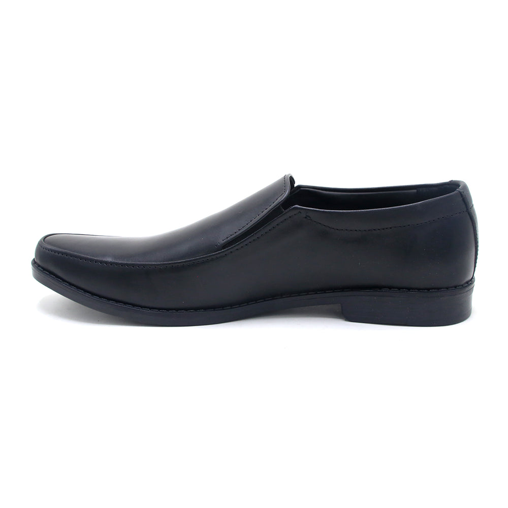 Eminent Comfortable Slip-On Leather Moccasins - Black, Men's Formal Shoes, Eminent, Chase Value