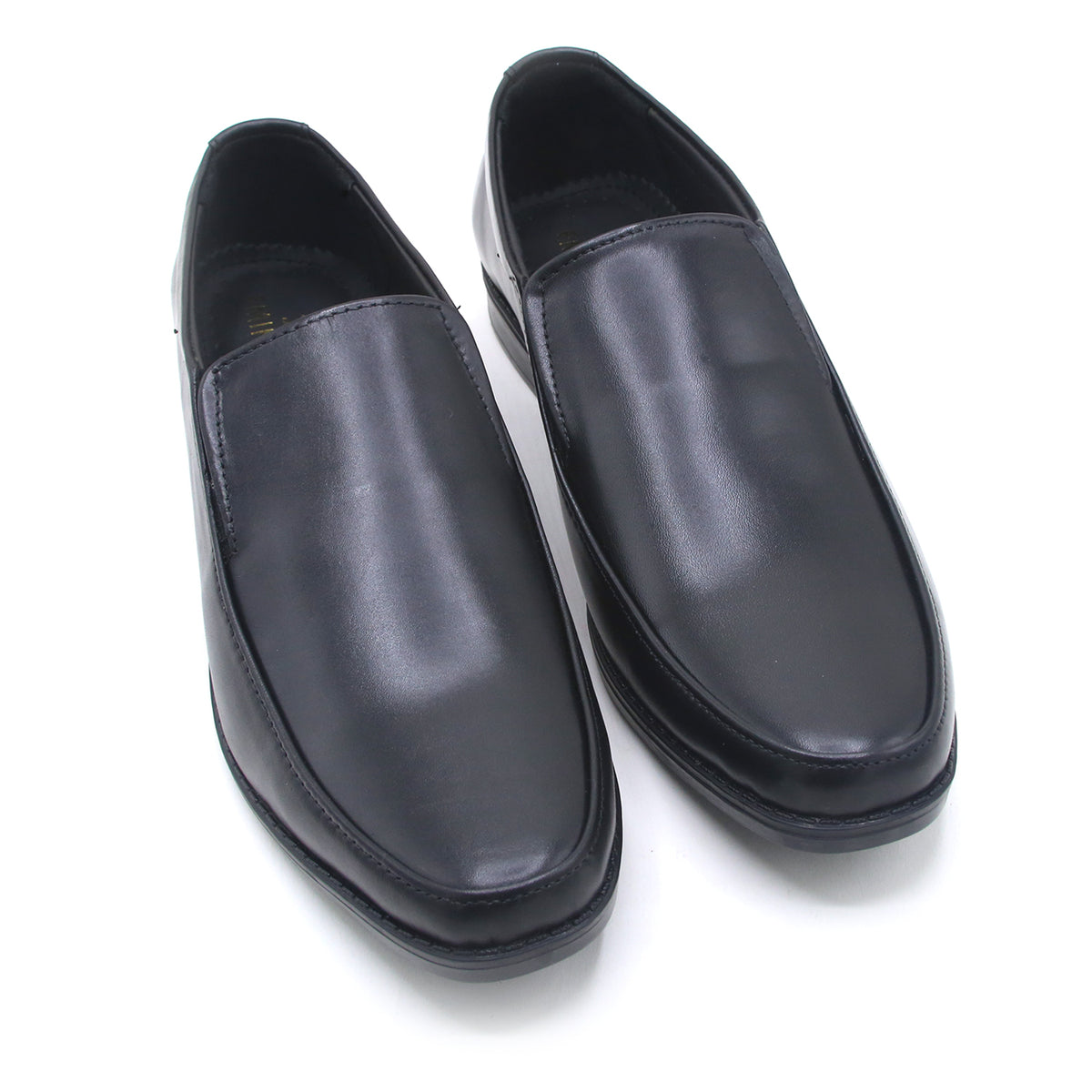 Eminent Comfortable Slip-On Leather Moccasins - Black, Men's Formal Shoes, Eminent, Chase Value
