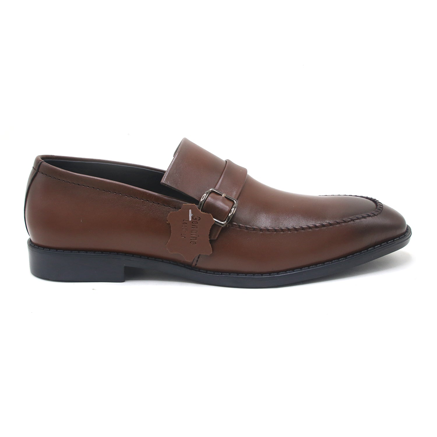 Eminent Comfortable Slip-On Leather Moccasins  - Mustard, Men's Formal Shoes, Eminent, Chase Value